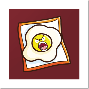 Angry Fried Egg Posters and Art